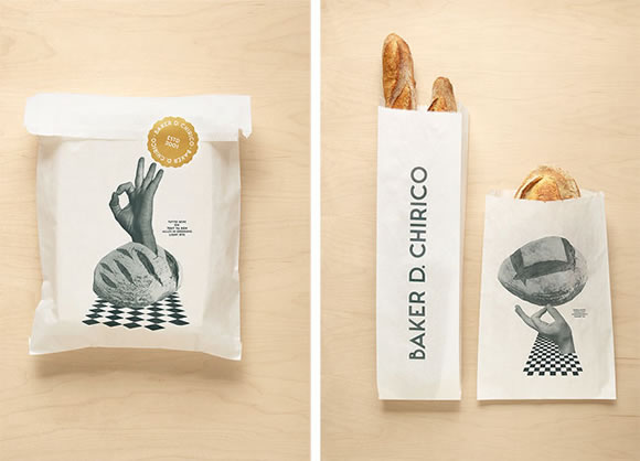 VI设计案例中，VI应用部分中食品包装设计的实物展示