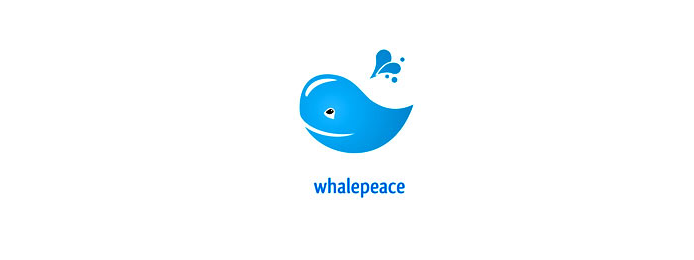 标志设计元素运用实例欣赏：鲸鱼