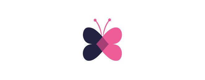 标志设计元素运用实例：蝴蝶